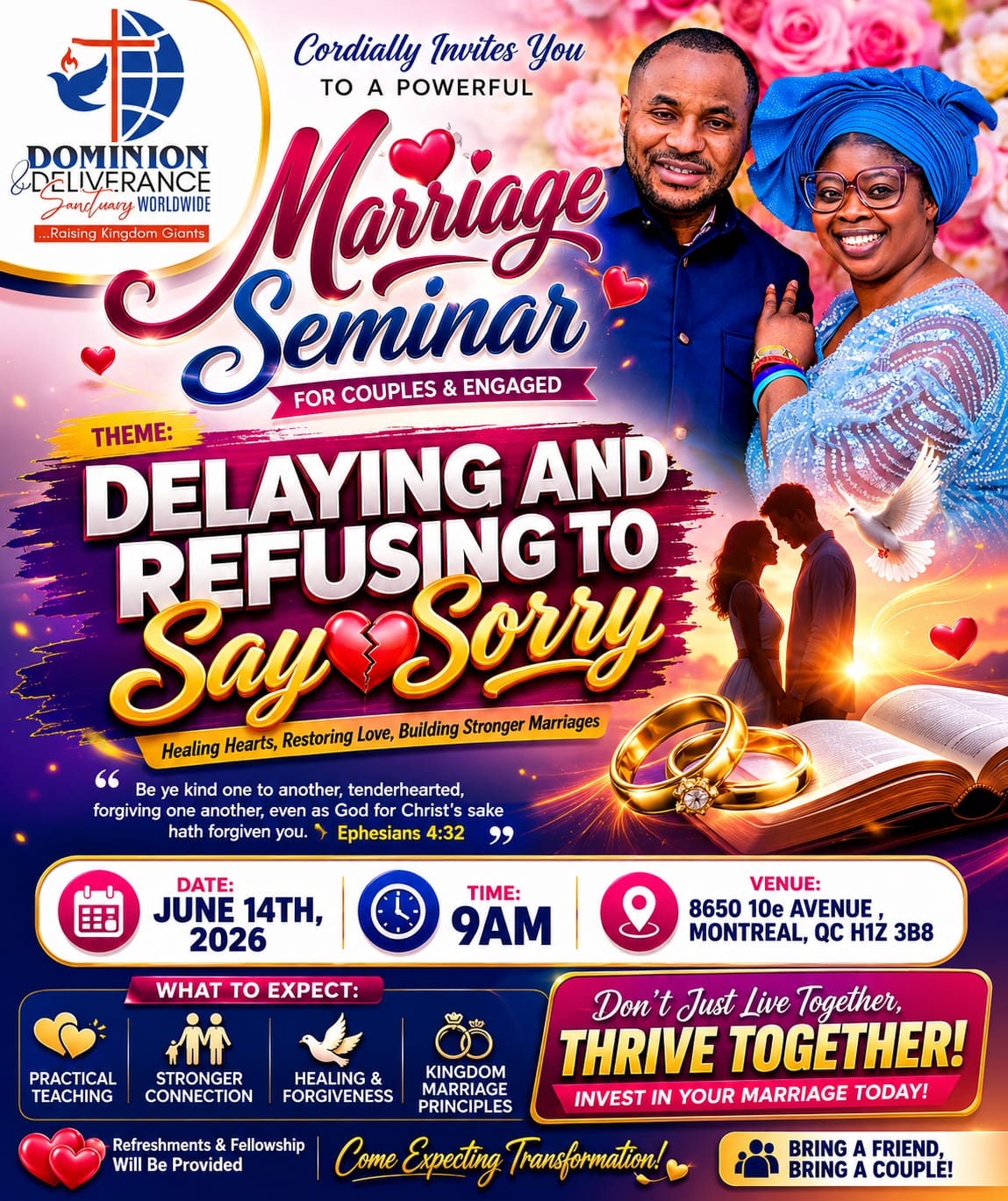 Marriage Seminar: Delaying and Refusing to Say Sorry